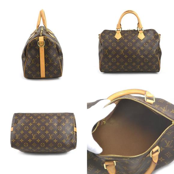 Louis Vuitton Canvas Bag 30 Speedy Brown Bandouliere Shoulder - Picture 1 of 5